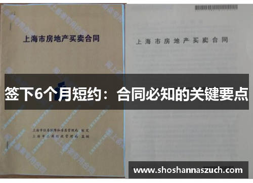 签下6个月短约：合同必知的关键要点